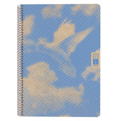 CUADERNO ESPIRAL DIN A4 RECICLADO FSC 80 HOJAS 80G CUADRiCULA 5X5 4 ELEMENTS AIR ESCOLOFI 130100300