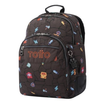 MOCHILA ESCOLAR ESTAMPADO VIDEOJUEGO CRAYOLES TOTTO MA04ECO029 2210N 3Y7