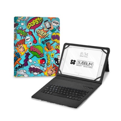 SUBBLIM Funda con Teclado Keytab Pro BT Trendy Comic