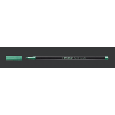 ROTULADOR ACUARELABLE METAL PUNTA MEDIA 14MM PEN 68 VERDE STABILO 68 836