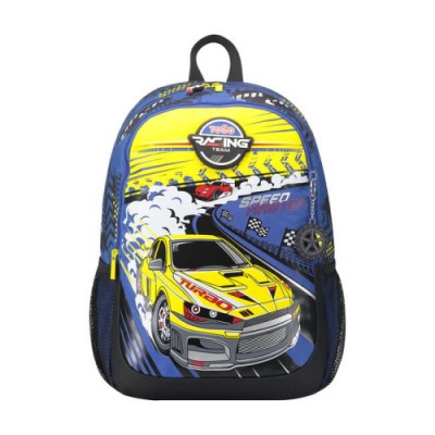 MOCHILA ESCOLAR GRANDE DE CARRERAS DE COCHES TOTTO MJ04VLC003 2310 6J7L