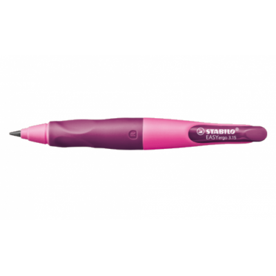 PORTAMINAS EASYERGO MINAS EXTRA GRUESAS 315MM PARA DIESTROS ROSA STABILO B 46870 5