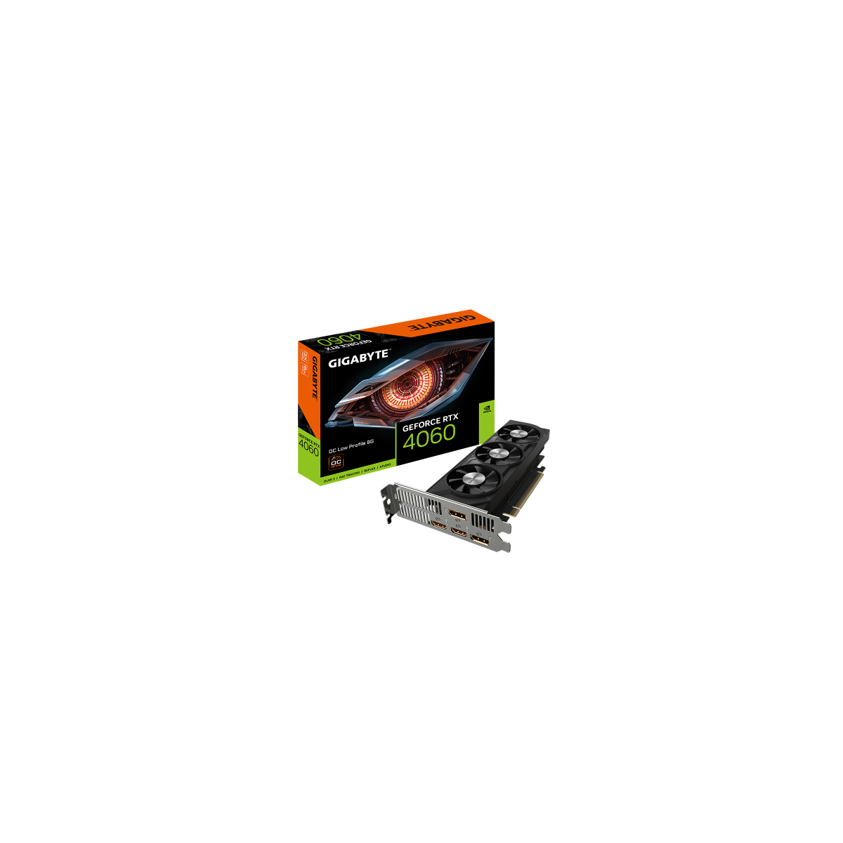 Gigabyte GeForce RTX 4060 OC Low Profile 8G NVIDIA GeForce RTX 4060 8 GB GDDR6