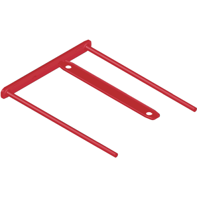 PACK 100 FASTENER METAL FLEXIBLE D CLIP ROJO BANKERS BOX 1189301