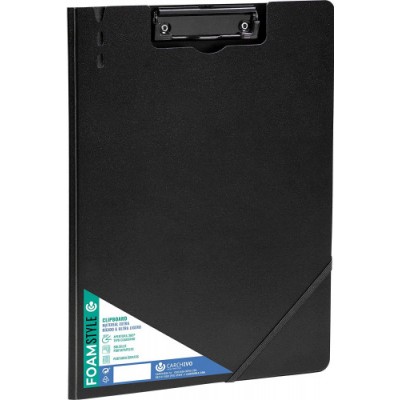 CARPETA C PINZA A4 POLIPROPILENO RIGIDO FOAM STLYE NEGRO CARCHIVO 63040106