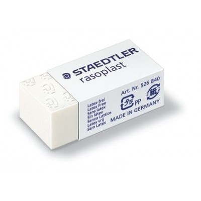 GOMA DE BORRAR RASOPLAST 33X16X13 MM STAEDTLER 526 B40