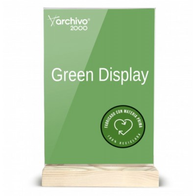 EXPOSITOR SOBREMESA SOSTENIBLE GREENDISPLAY 4X15X24CM A5 ARCHIVO2000 15905M1 CS TP