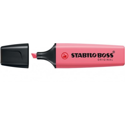 MARCADOR FLUORESCENTE BOSS PASTEL ROSA CEREZO EN FLOR STABILO 70 150