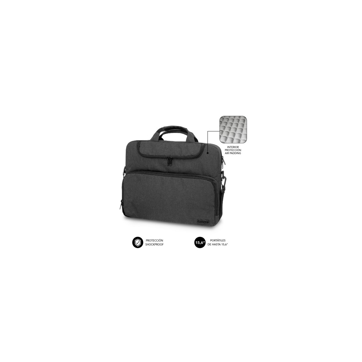 AIR PADDING LAPTOP BAG 156 DARK GREY