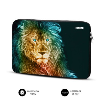 SUBBLIM Funda Ordenador Neopreno Trendy Sleeve Neo Lion 156