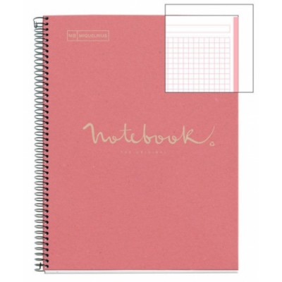 CUADERNO 100 RECICLADO NB 1 A4 80HOJAS ECOROSA EMOTIONS MIQUELRIUS 6093