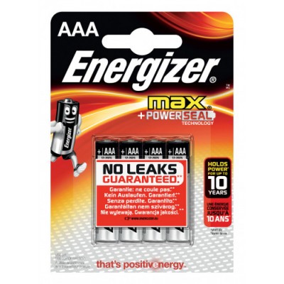 BLISTER 4 PILAS MAX TIPO LR03 AAA ENERGIZER E301532000