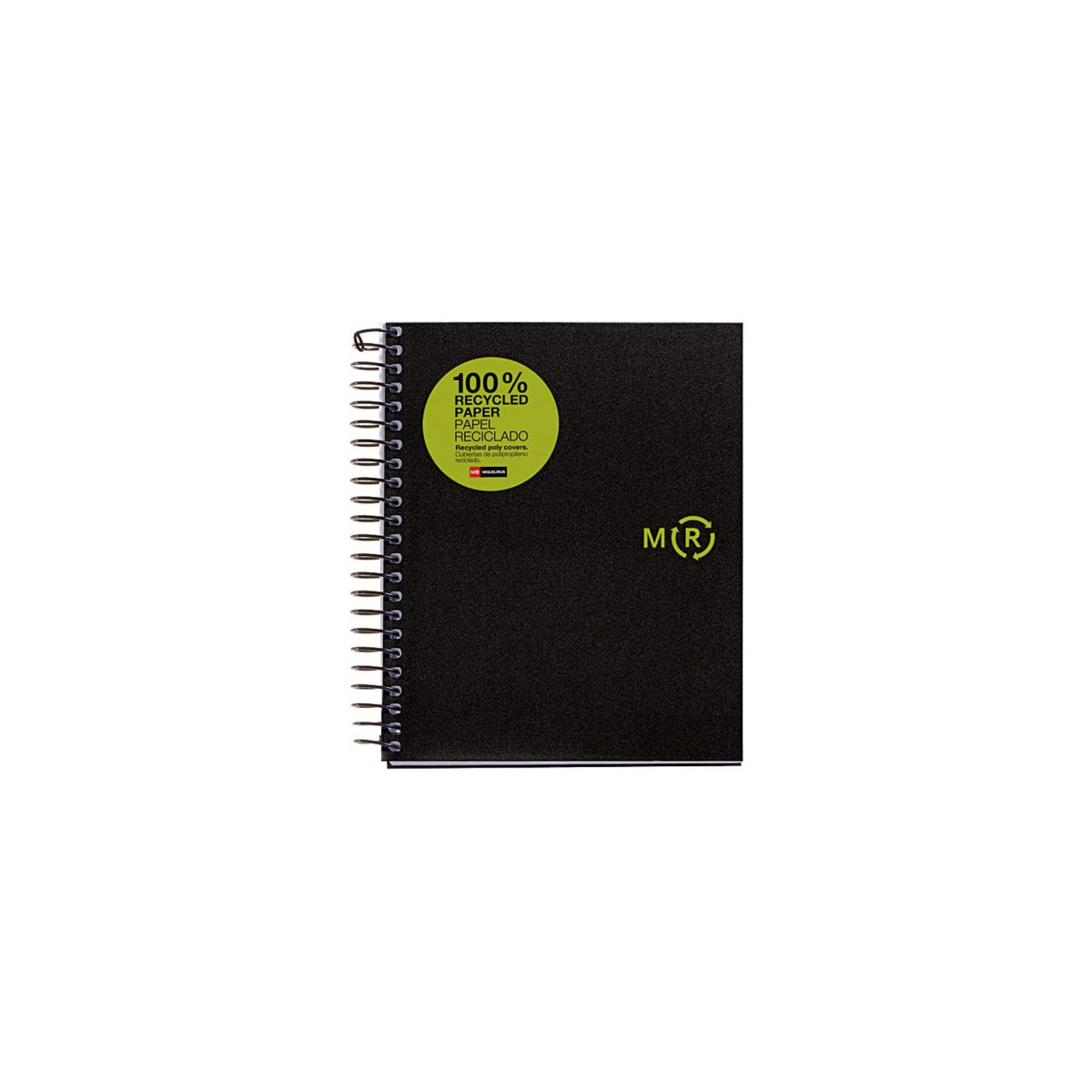 CUADERNO 100 RECICLADO NB 4 A5 120HOJAS TAPAS POLIPROPILENO MIQUELRIUS 6039